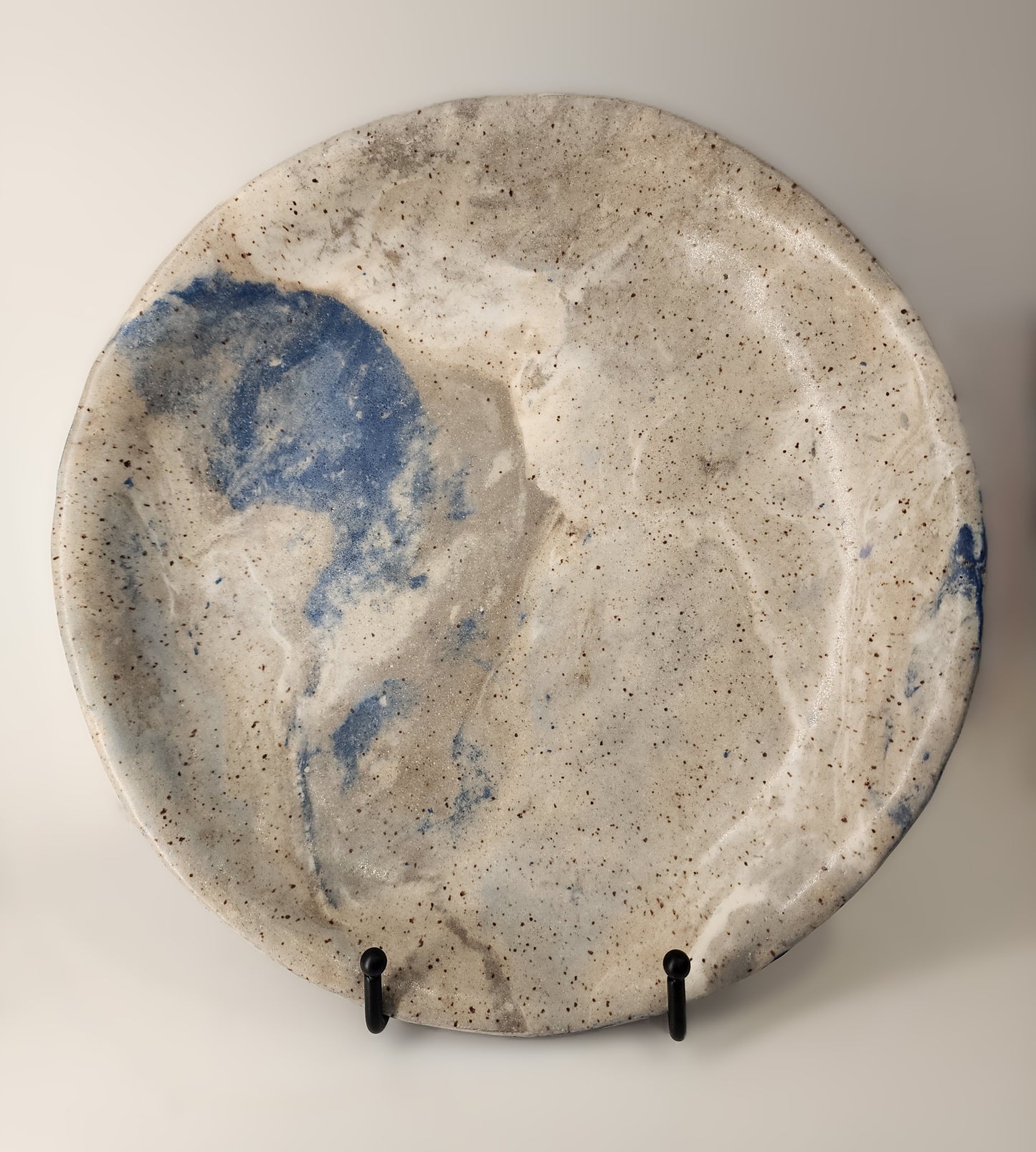 12" Natural Marbled Shallow Neriage Bowl or Platter