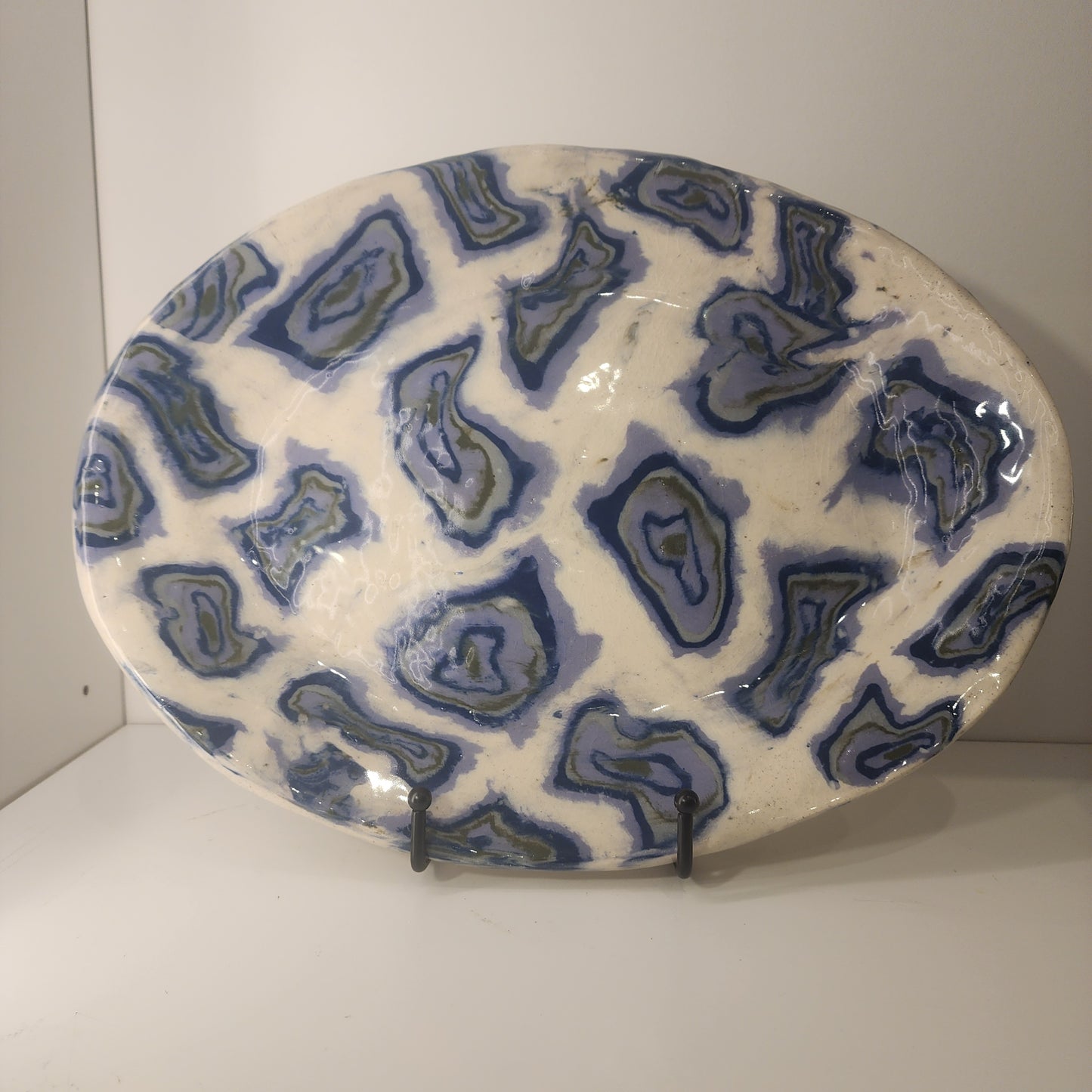 14" Hand Built Nerikomi Serving Platter