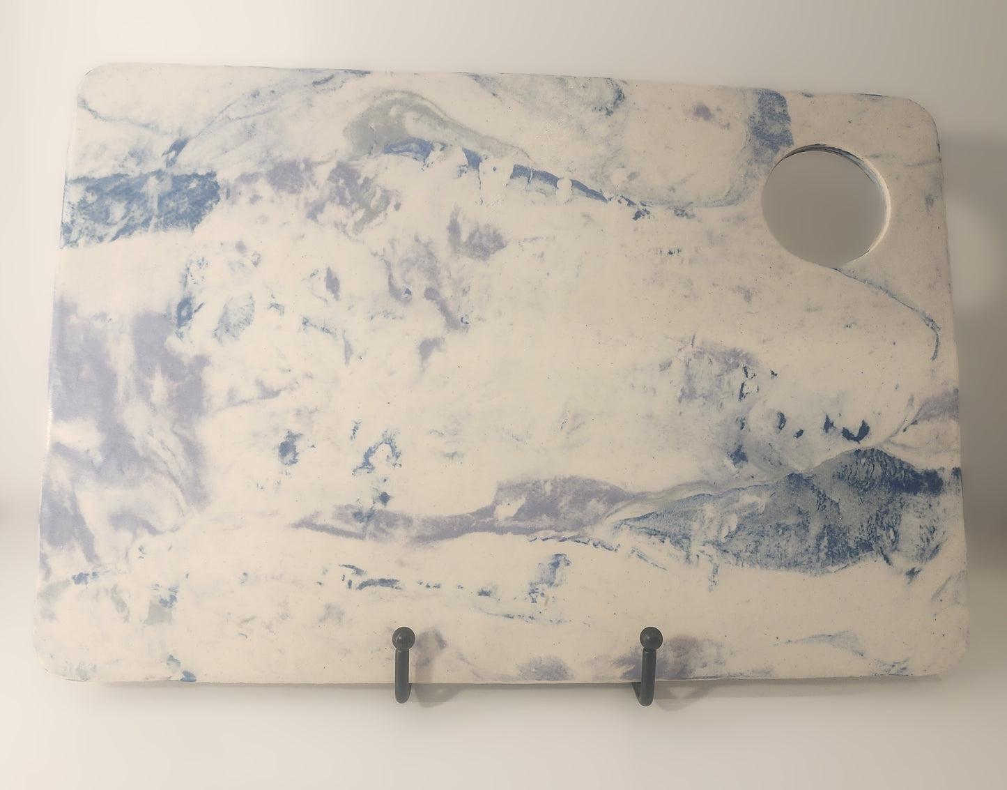 9.5" x 14" Blue Marble Charcuterie Platter