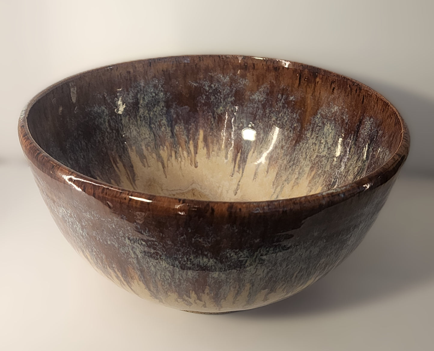 9.5" Jasper and Rust Deep Bowl