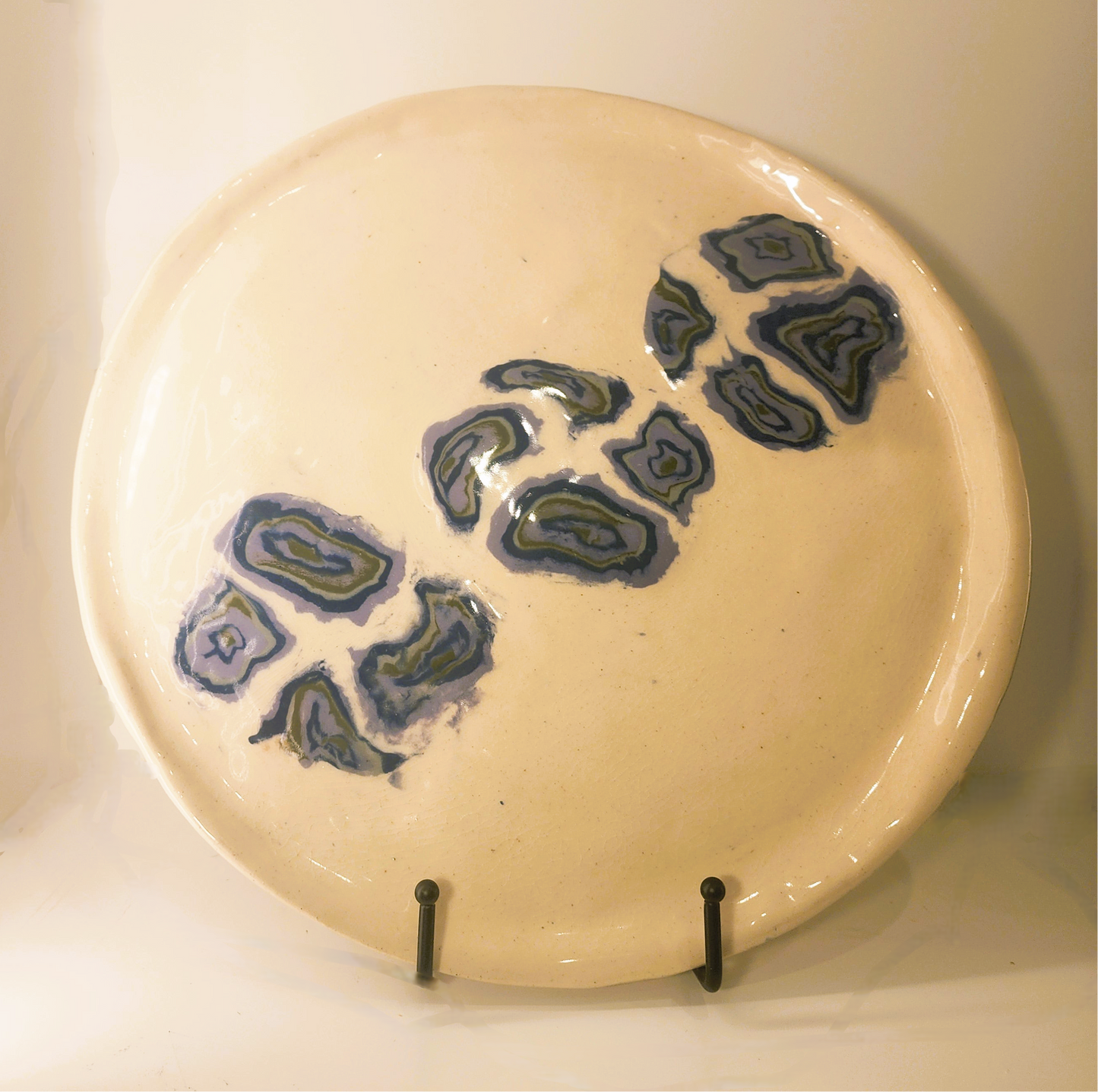 14" Hand Built Nerikomi Serving Platter