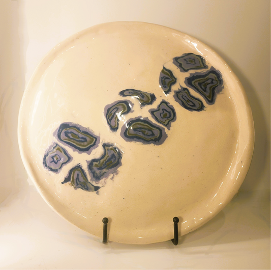 14" Hand Built Nerikomi Serving Platter