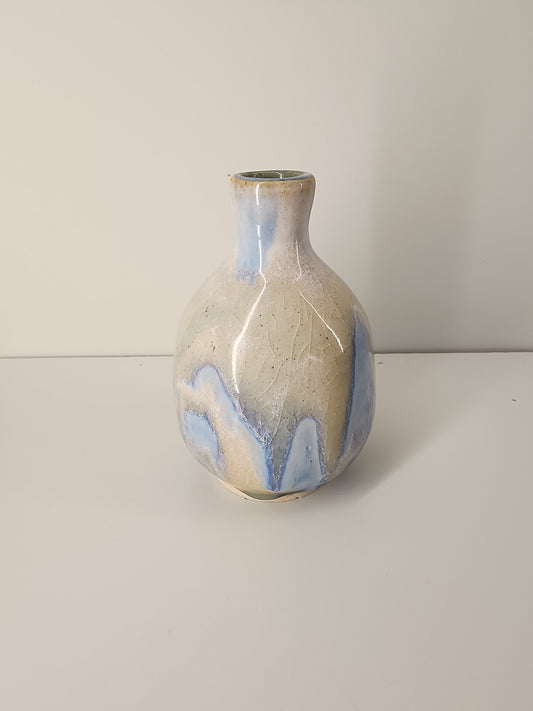 4" Tall Soft Blue Bud Vase