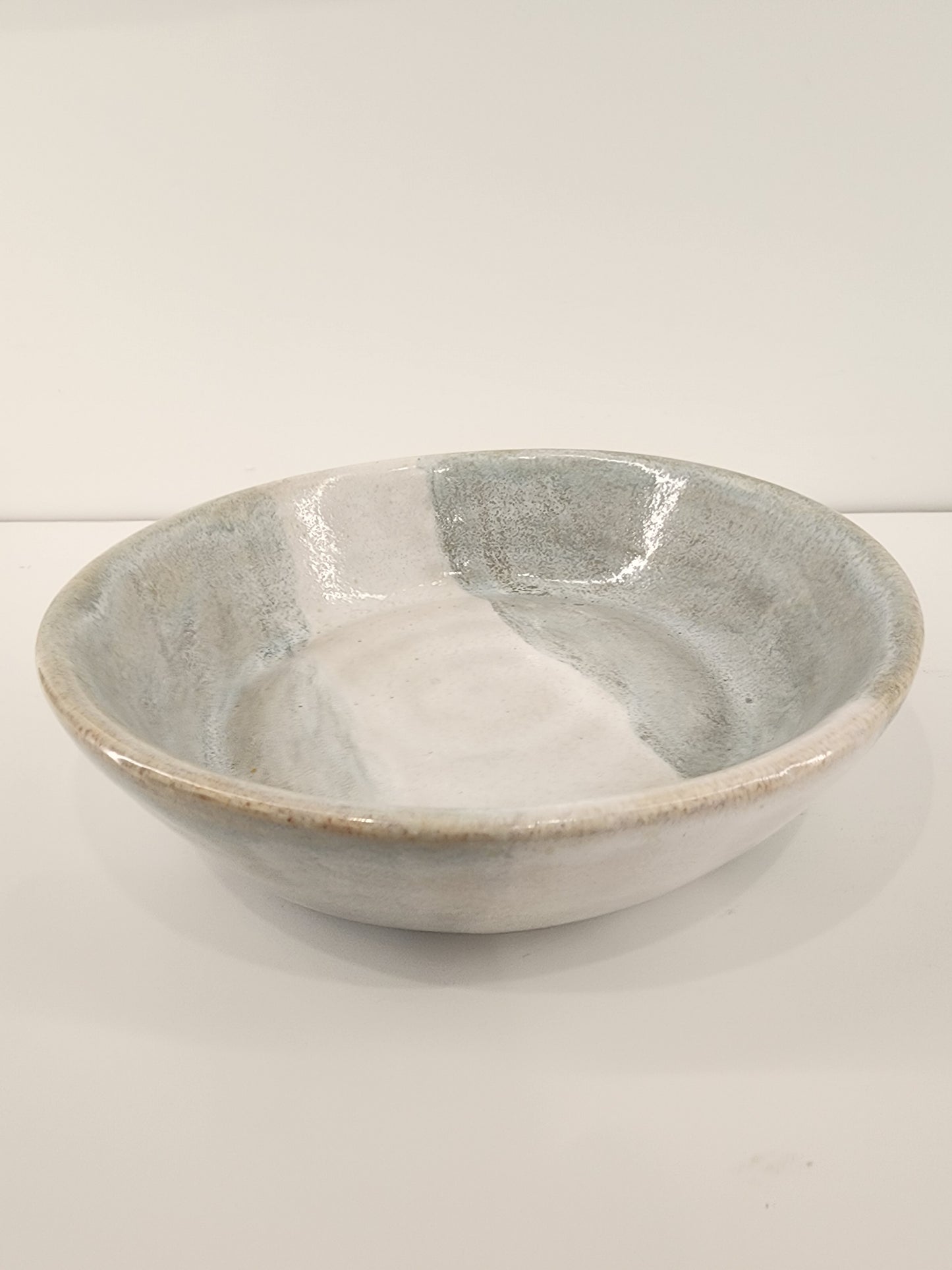 7" Shallow Muted Stripe Bowl