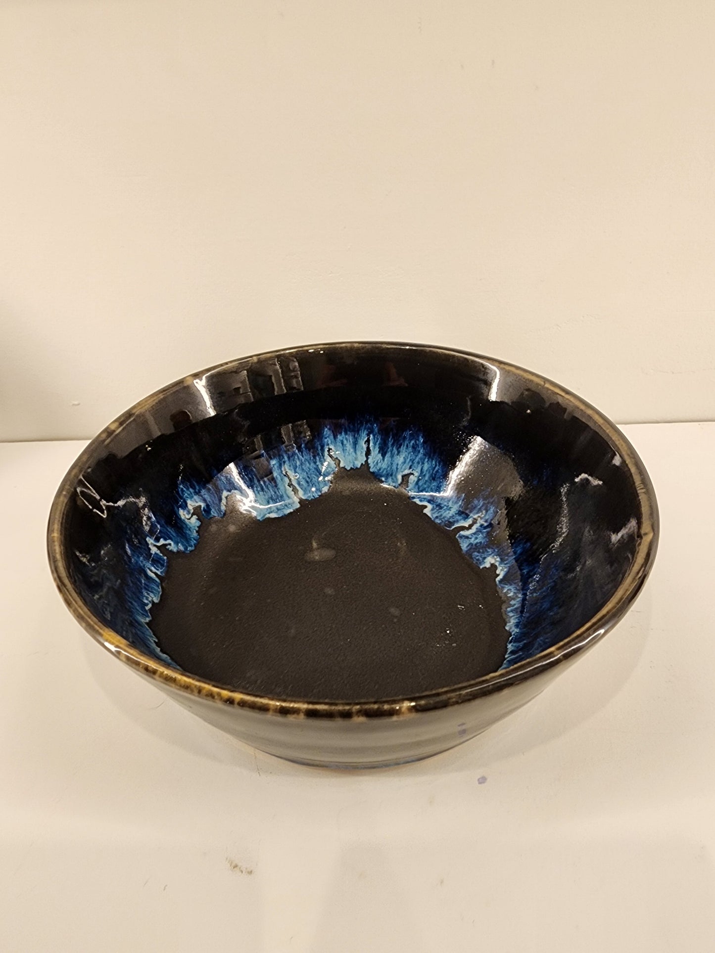 6.5" x 2.5" Cosmic Black and Blue Bowl