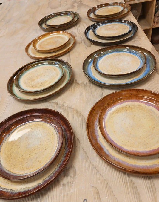 10" Speckled Stone Dinner Plate - Multiple Colors Available
