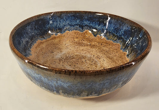 8 x 3 Sapphire Rimmed Speckled Bowl