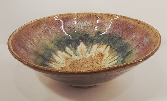 9 x 3 Flared Brick and Seaweed Bowl