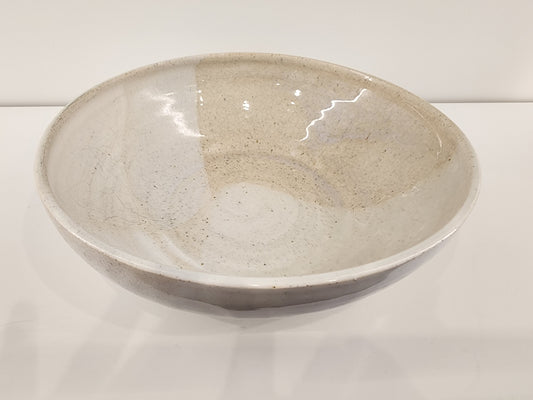 8.5" Large Cream Colored Bowl