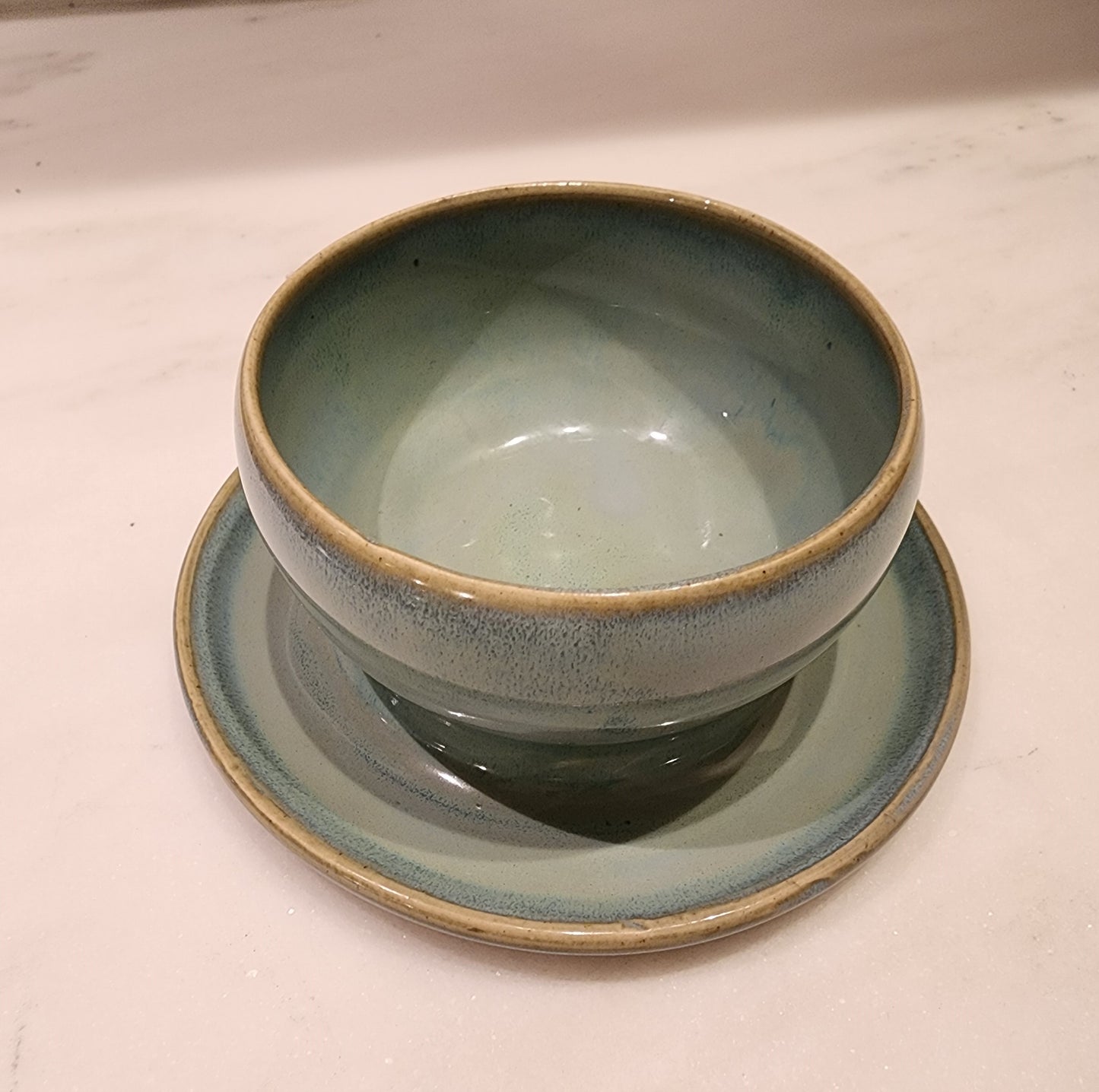 6" Soft Blue Gravy or Dip Boat